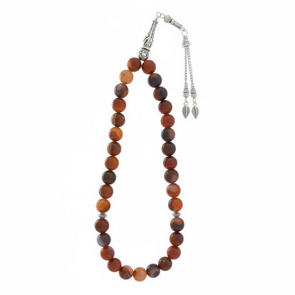 Carnelian Agate Prayer Beads — Sibha