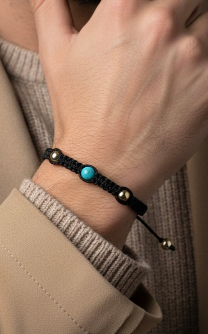 Turquoise Macramé Bracelet