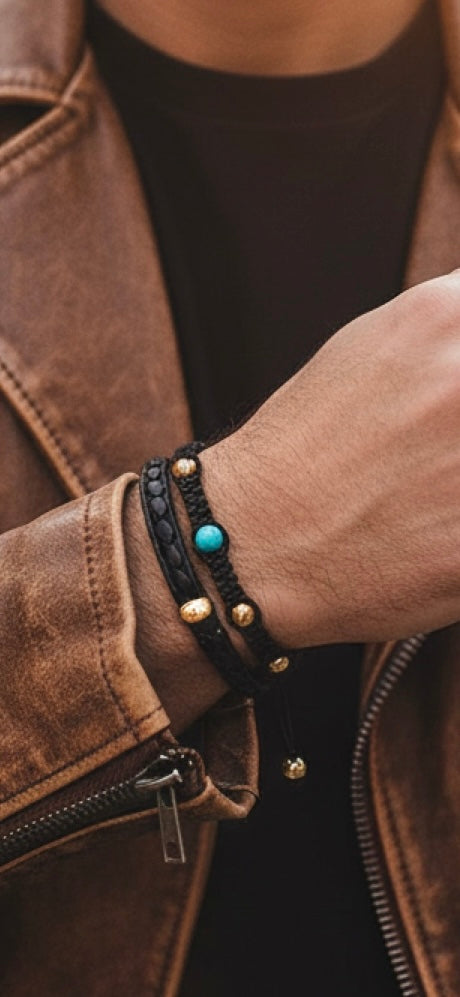 Turquoise Macramé Bracelet