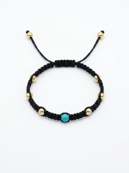 Turquoise Macramé Bracelet