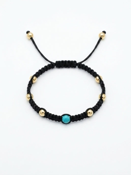 Turquoise Macramé Bracelet