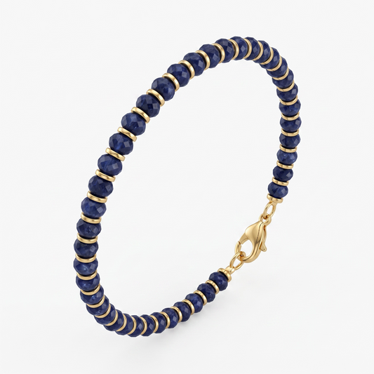 Lapis Lazuli Gold Bracelet