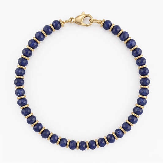 Lapis Lazuli Gold Bracelet
