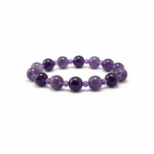 Amethyst Beaded Bracelet