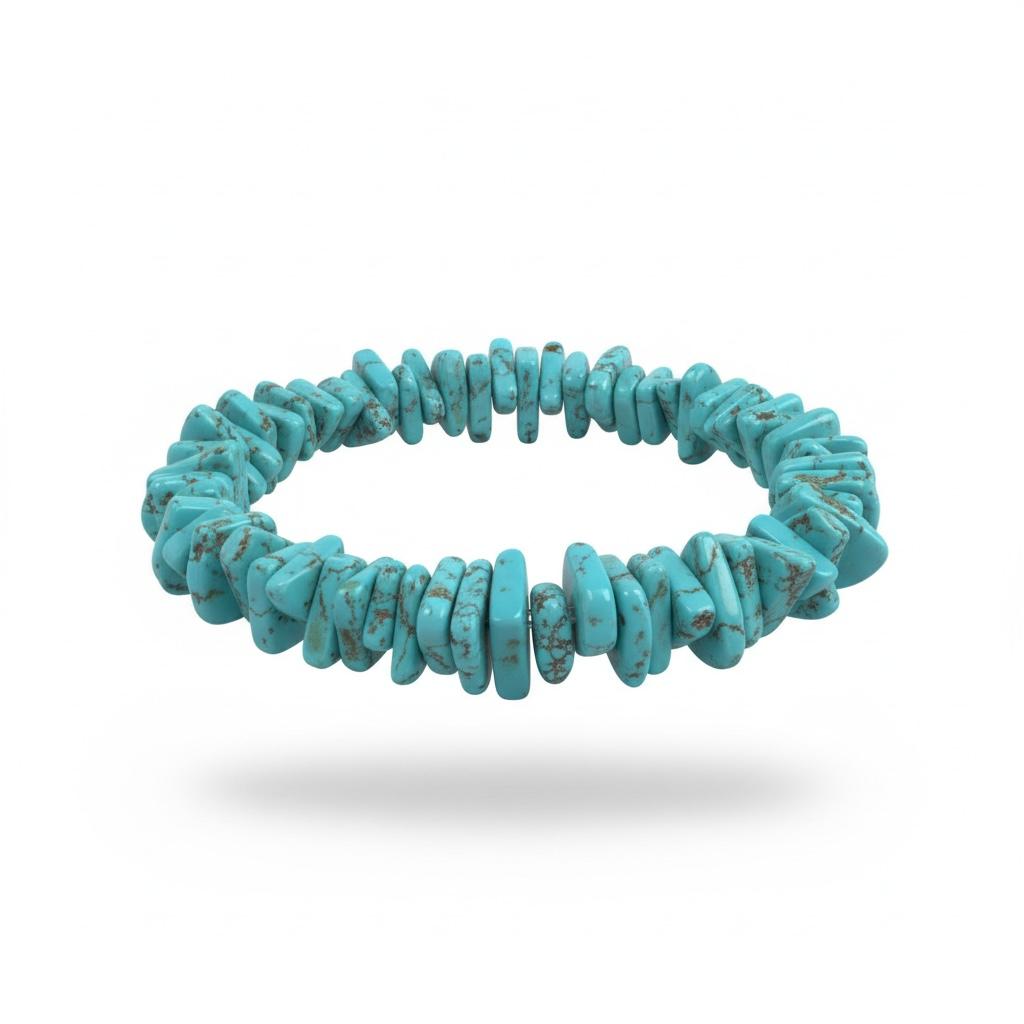 Turquoise Chip Beaded Bracelet