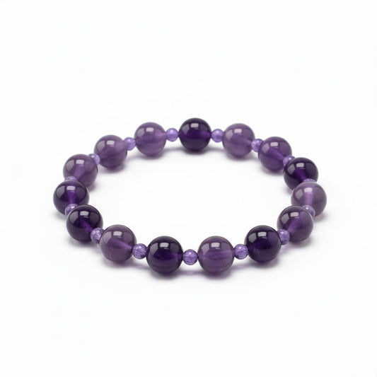 Amethyst Beaded Bracelet
