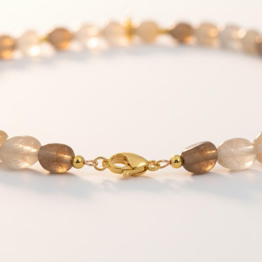 Rutilated Quartz Beaded Necklace