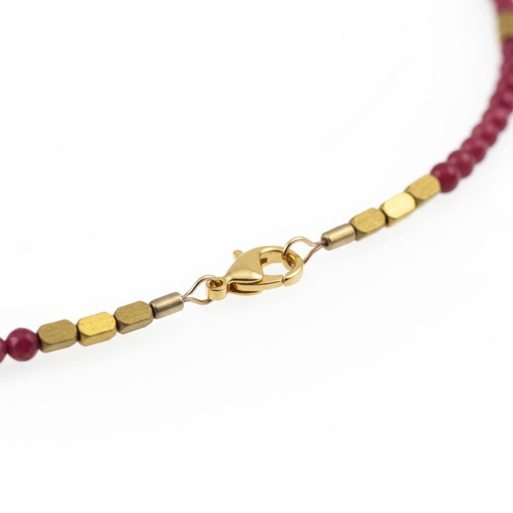 Ruby & Pearl Beaded Necklace
