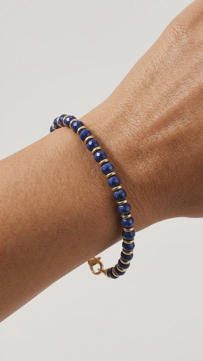Lapis Lazuli Gold Bracelet